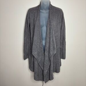 Barefoot Dreams CozyChic Ultra Lite® Hi/lo Cardi Small /medium open front taupe